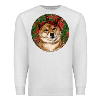 Oatmeal Heather Shiba Inu Christmas Premium Sweatshirt - RanaPortraitStore