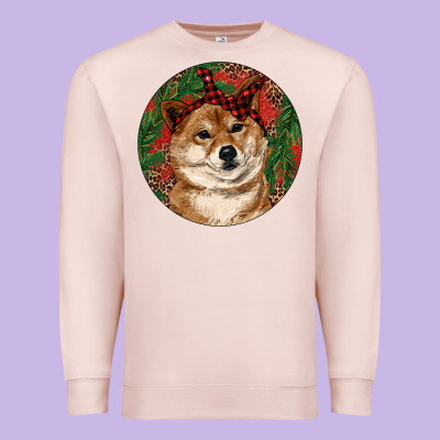 Premium Sweatshirt Shiba Inu Christmas