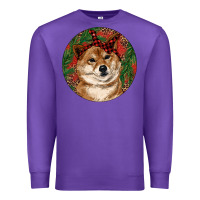 Purple Shiba Inu Christmas Premium Sweatshirt - RanaPortraitStore