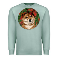 Seafoam Shiba Inu Christmas Premium Sweatshirt - RanaPortraitStore