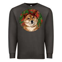 Smoke Shiba Inu Christmas Premium Sweatshirt - RanaPortraitStore