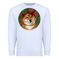 White Shiba Inu Christmas Premium Sweatshirt - RanaPortraitStore