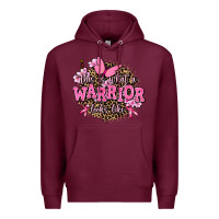 Burgundy this is what a warrior looks like Premium Hoodie - AdoDesignShop