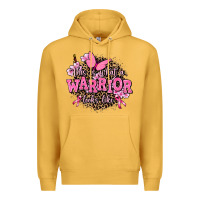 Mustard this is what a warrior looks like Premium Hoodie - AdoDesignShop