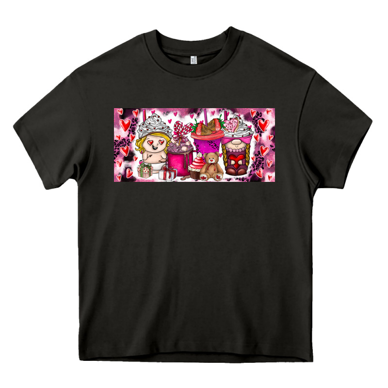 Valentine Coffee Heavy Core Tee by CowhideDigitalArt | Teevron