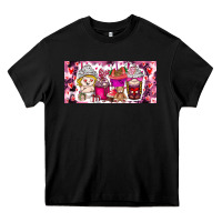 Black Valentine Coffee Heavy Core Tee - CowhideDigitalArt