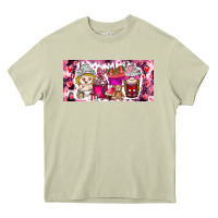 Mossy Valentine Coffee Heavy Core Tee - CowhideDigitalArt