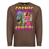 Chestnut cosmic cowgirl Premium Sweatshirt - texasbilliewilder