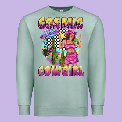 Premium Sweatshirt cosmic cowgirl