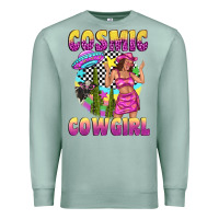 Seafoam cosmic cowgirl Premium Sweatshirt - texasbilliewilder