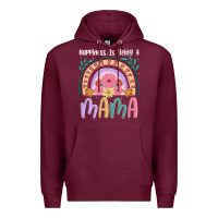 Burgundy happiness is being a mama Premium Hoodie - JahusDesignShop