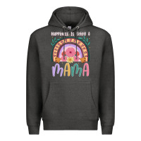 Charcoal Heather happiness is being a mama Premium Hoodie - JahusDesignShop