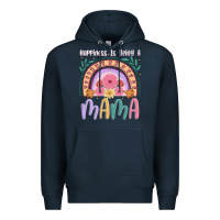 Navy happiness is being a mama Premium Hoodie - JahusDesignShop