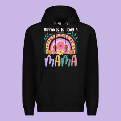 Happiness Is Being A Mama Premium Hoodie Designed By Jahusdesignshop