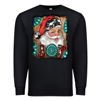 Black Santa Claus Joy Premium Sweatshirt - RanaPortraitStore