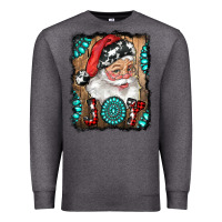 Charcoal Heather Santa Claus Joy Premium Sweatshirt - RanaPortraitStore