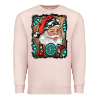 Pale Pink Santa Claus Joy Premium Sweatshirt - RanaPortraitStore