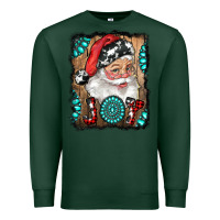 Sports Green Santa Claus Joy Premium Sweatshirt - RanaPortraitStore