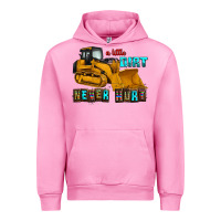 Fuchsia Pink a little dirt never hurt Urban Hoodie - AdoDesignShop