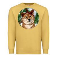 Antique Gold Shiba Inu Christmas Premium Sweatshirt - RanaPortraitStore