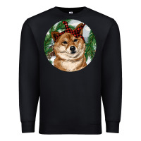 Black Shiba Inu Christmas Premium Sweatshirt - RanaPortraitStore