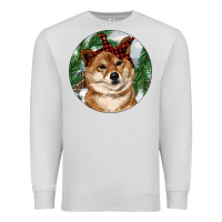 Dove Grey Shiba Inu Christmas Premium Sweatshirt - RanaPortraitStore