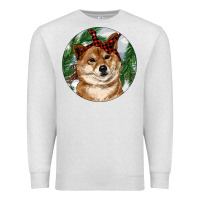 Oatmeal Heather Shiba Inu Christmas Premium Sweatshirt - RanaPortraitStore