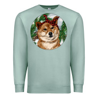 Seafoam Shiba Inu Christmas Premium Sweatshirt - RanaPortraitStore