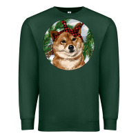 Sports Green Shiba Inu Christmas Premium Sweatshirt - RanaPortraitStore