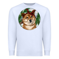 White Shiba Inu Christmas Premium Sweatshirt - RanaPortraitStore