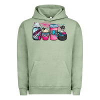 Pigment Oil Green racing coffee cups Urban Hoodie - JahusDesignShop
