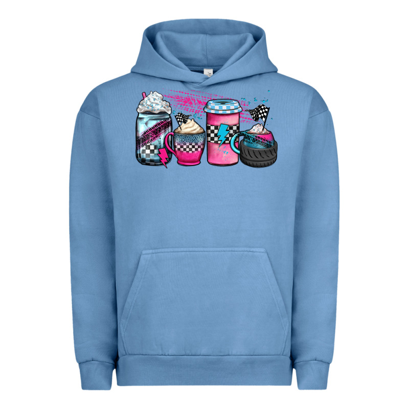 Racing Coffee Cups Urban Hoodie by JahusDesignShop | Teevron