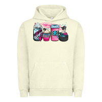 Pigment Pistachio racing coffee cups Urban Hoodie - JahusDesignShop