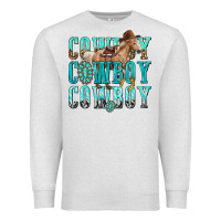 Oatmeal Heather cowboy cowboy cowboy Premium Sweatshirt - texasbilliewilder