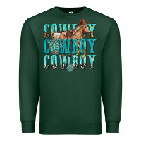 Sports Green cowboy cowboy cowboy Premium Sweatshirt - texasbilliewilder