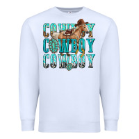 White cowboy cowboy cowboy Premium Sweatshirt - texasbilliewilder