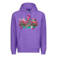 Purple survivor Premium Hoodie - AdoDesignShop
