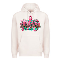 Pale Pink survivor Premium Hoodie - AdoDesignShop