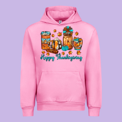 Happy Thanksgiving Coffee Urban Hoodie Designed By Jahusdesignshop