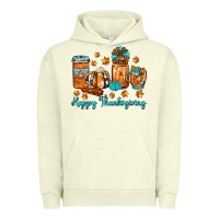 Pigment Pistachio happy thanksgiving coffee Urban Hoodie - JahusDesignShop