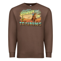 Chestnut cowboy in training Premium Sweatshirt - texasbilliewilder