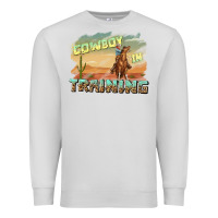 Dove Grey cowboy in training Premium Sweatshirt - texasbilliewilder