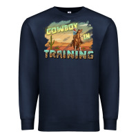 Navy cowboy in training Premium Sweatshirt - texasbilliewilder