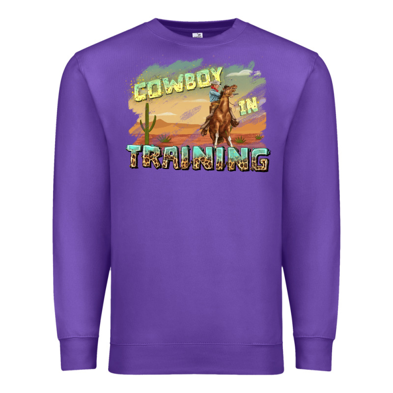 Cowboy In Training Premium Sweatshirt by texasbilliewilder | Teevron