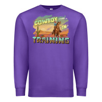 Purple cowboy in training Premium Sweatshirt - texasbilliewilder