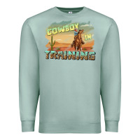 Seafoam cowboy in training Premium Sweatshirt - texasbilliewilder