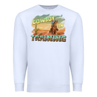 White cowboy in training Premium Sweatshirt - texasbilliewilder