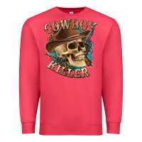 Cardinal cowboy killer with skull Premium Sweatshirt - texasbilliewilder