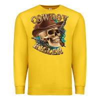 Lemon cowboy killer with skull Premium Sweatshirt - texasbilliewilder