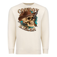 Sandshell cowboy killer with skull Premium Sweatshirt - texasbilliewilder